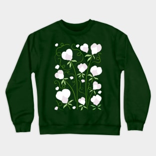 Sweet Pea Flowers Crewneck Sweatshirt